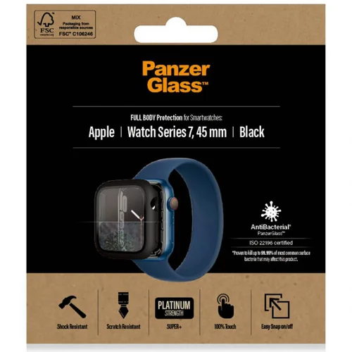 PanzerGlass Full Body Case Apple Watch Serie 7 – 45 mm – Zwart PanzerGlass Full Body Case Apple Watch Serie 7 – 45 mm – Zwart
