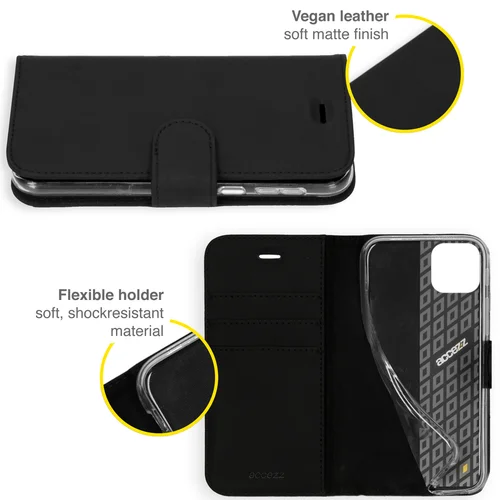 Accezz Wallet Softcase Bookcase Xiaomi Redmi 9C – Zwart