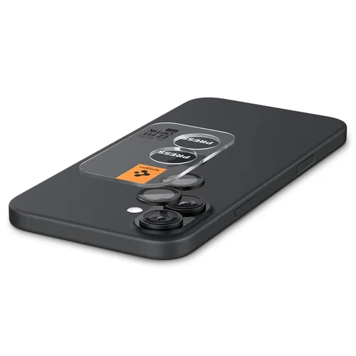 Spigen Optik Pro EZ Fit Lens Protector - Cameralens bescherming (2-pack) Apple iPhone 17 / 16 / 16 Plus - Black