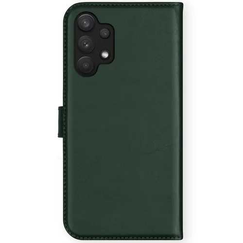 Selencia Echt Lederen Bookcase Samsung Galaxy A32 (4G) – Groen