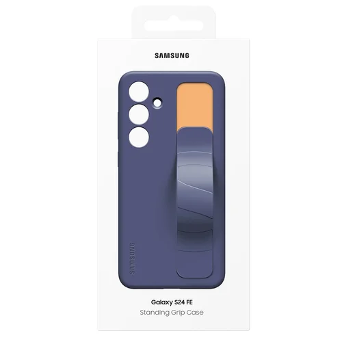 Originele Standing Grip Case Samsung Galaxy S24 FE - Black & Blue
