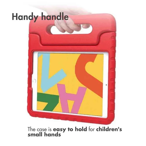 Accezz Kidsproof Backcover met handvat iPad 10.2 (2019 / 2020 / 2021) – Rood