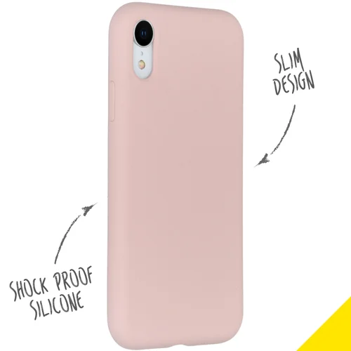 Accezz Liquid Silicone Backcover Apple iPhone Xr – Roze