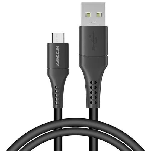 Accezz Micro-USB naar USB kabel – 1 meter – Zwart Accezz Micro-USB naar USB kabel – 1 meter – Zwart