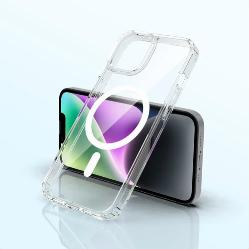 Accezz Xtreme Impact Backcover met MagSafe Apple iPhone 14 - Transparant