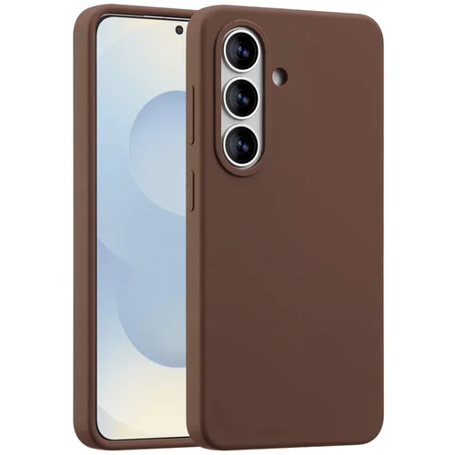 Accezz Liquid Silicone Backcover met MagSafe Samsung Galaxy S26 - New Tea Brown