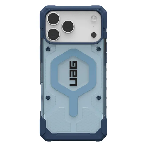 UAG Pathfinder Clear MagSafe Backcover met Lanyard Apple iPhone 17 Pro - Clear / Blue Lanyard