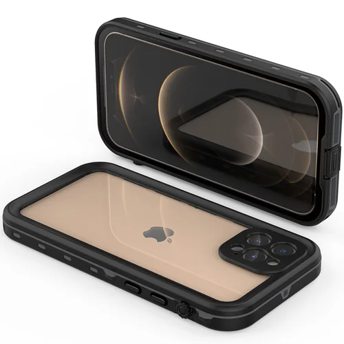 Redpepper Dot Plus Waterproof Backcover Apple iPhone 12 Pro - Zwart