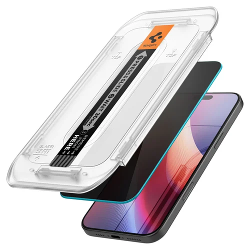Spigen GLAStR Privacy EZ Fit Screenprotector + Applicator - 2-pack Apple iPhone 16 Pro Max / 17 Pro Max