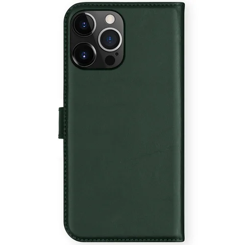 Selencia Echt Lederen Bookcase iPhone 13 Pro – Groen