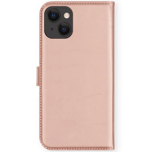 Selencia Echt Lederen Bookcase iPhone 13 – Roze