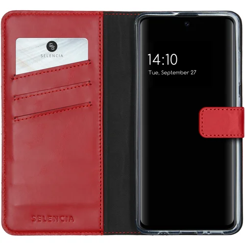 Selencia Echt Lederen Bookcase Samsung Galaxy A51 – Rood Selencia Echt Lederen Bookcase Samsung Galaxy A51 – Rood