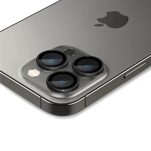 Spigen Optik Pro EZ Fit Lens Protector - Cameralens bescherming (2-pack) Apple iPhone 16 Pro (Max) / 15 Pro (Max) / 14 Pro (Max) - Black