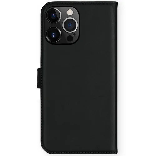 Selencia Echt Lederen Bookcase iPhone 13 Pro Max – Zwart