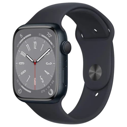 Apple Watch Series 8 45mm - Middernacht Aluminium Middernacht Sportband - A Grade Apple Watch Series 8 45mm - Middernacht Aluminium Middernacht Sportband - A Grade