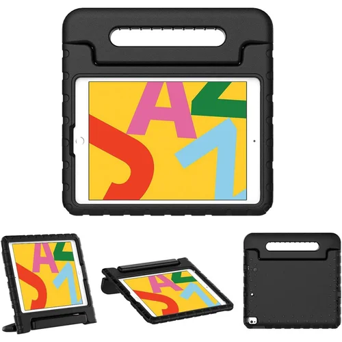 Accezz Kidsproof Backcover met handvat iPad 10.2 (2019 / 2020 / 2021) - Zwart