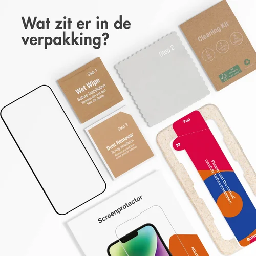 Accezz Triple Strong Full Cover Glas Screenprotector met applicator Samsung Galaxy A54 / S23 FE - Transparant