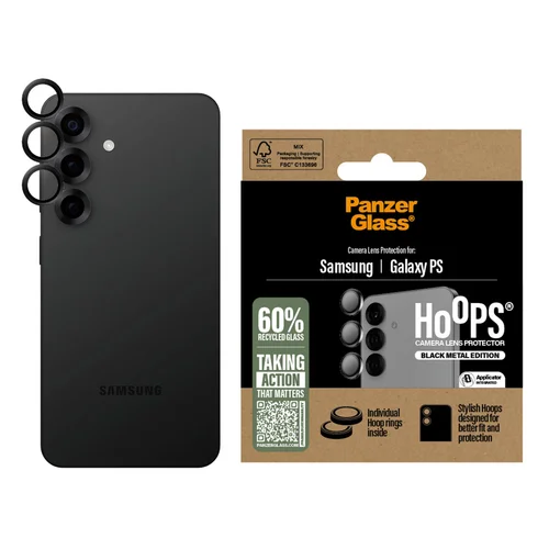 PanzerGlass Camera Protector Hoops Samsung Galaxy S25 Edge - Zwart