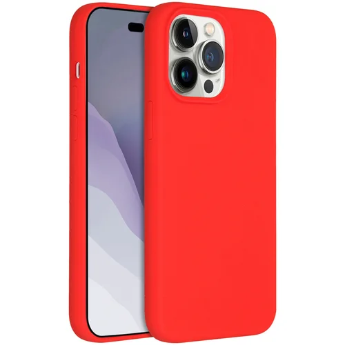 Accezz Liquid Silicone Backcover met MagSafe Apple iPhone 14 Pro Max - Rood Accezz Liquid Silicone Backcover met MagSafe Apple iPhone 14 Pro Max - Rood