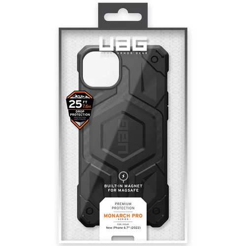 UAG Monarch Backcover MagSafe Apple iPhone 14 Plus - Carbon Fiber UAG Monarch Backcover MagSafe Apple iPhone 14 Plus - Carbon Fiber