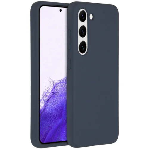Accezz Liquid Silicone Backcover Samsung Galaxy S23 - Donkerblauw Accezz Liquid Silicone Backcover Samsung Galaxy S23 - Donkerblauw