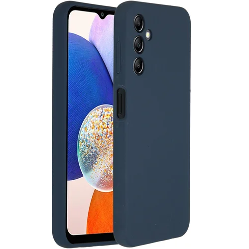 Accezz Liquid Silicone Backcover Samsung Galaxy A14 (5G) - Donkerblauw Accezz Liquid Silicone Backcover Samsung Galaxy A14 (5G) - Donkerblauw