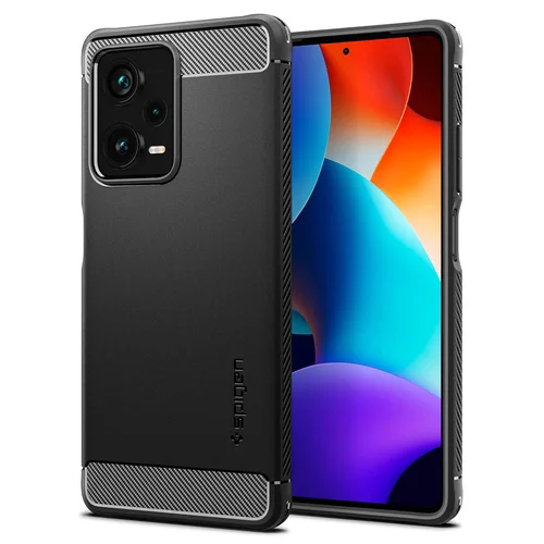 Spigen Rugged Armor Backcover Xiaomi Redmi Note 12 Pro - Zwart Spigen Rugged Armor Backcover Xiaomi Redmi Note 12 Pro - Zwart