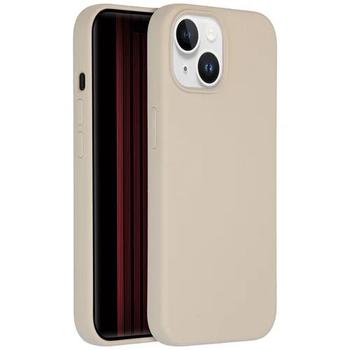Accezz Liquid Silicone Backcover met MagSafe Apple iPhone 15 - Stone Accezz Liquid Silicone Backcover met MagSafe Apple iPhone 15 - Stone