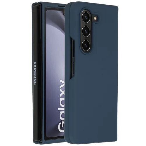 Accezz Liquid Silicone Backcover Samsung Galaxy Z Fold 5 - Donkerblauw Accezz Liquid Silicone Backcover Samsung Galaxy Z Fold 5 - Donkerblauw