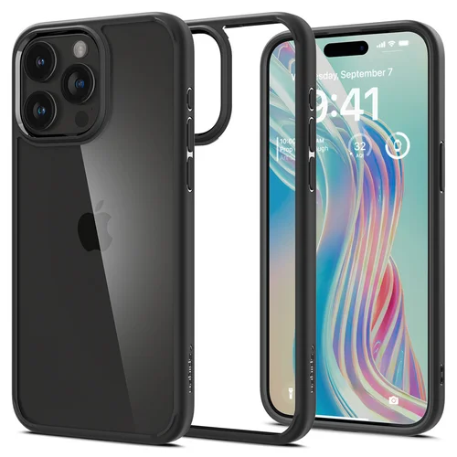 Spigen Ultra Hybrid Backcover Apple iPhone 15 Pro - Matte Black Spigen Ultra Hybrid Backcover Apple iPhone 15 Pro - Matte Black