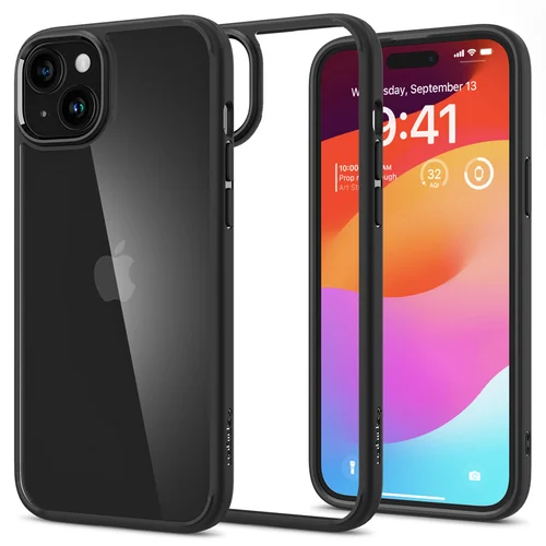 Spigen Ultra Hybrid Backcover Apple iPhone 15 - Matte Black Spigen Ultra Hybrid Backcover Apple iPhone 15 - Matte Black