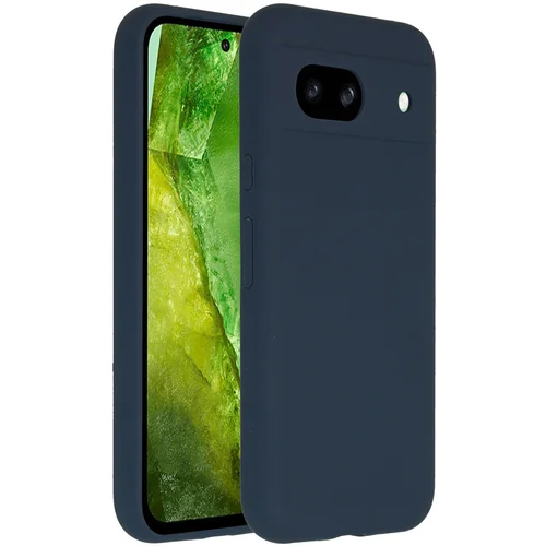 Accezz Liquid Silicone Backcover Google Pixel 8a - Donkerblauw Accezz Liquid Silicone Backcover Google Pixel 8a - Donkerblauw