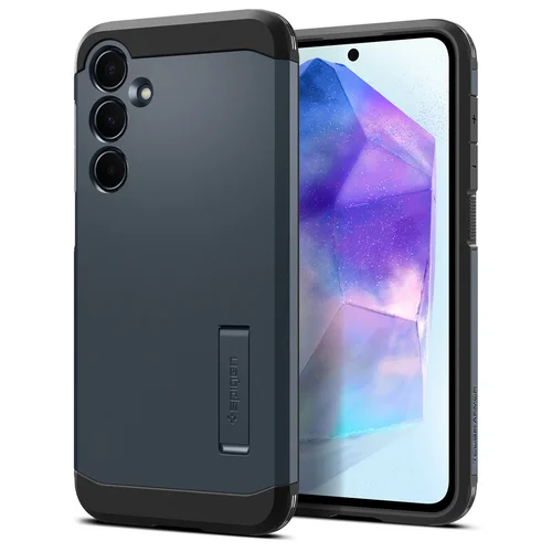 Spigen Tough Armor Backcover Samsung Galaxy A55 - Metal Slate Spigen Tough Armor Backcover Samsung Galaxy A55 - Metal Slate