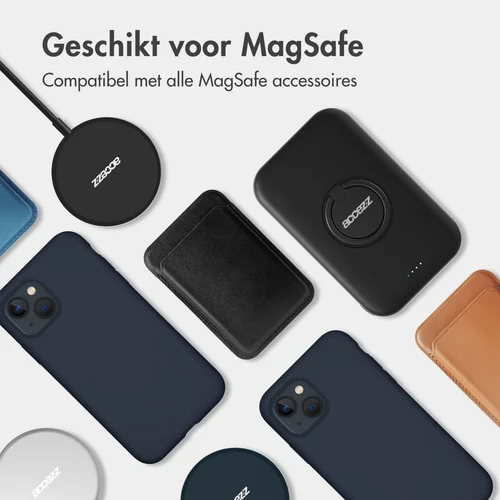 Accezz Liquid Silicone Backcover met MagSafe Apple iPhone 16 Plus - Donkerblauw Accezz Liquid Silicone Backcover met MagSafe Apple iPhone 16 Plus - Donkerblauw
