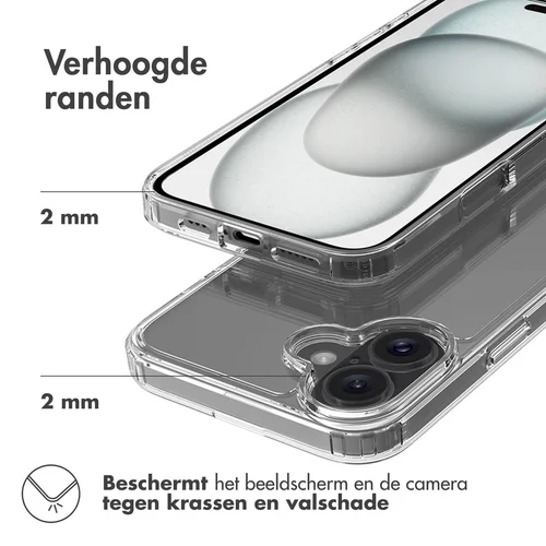 Accezz Xtreme Impact Backcover Apple iPhone 16 Plus - Transparant Accezz Xtreme Impact Backcover Apple iPhone 16 Plus - Transparant
