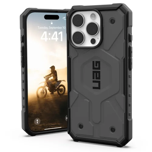 UAG Pathfinder Backcover MagSafe Apple iPhone 16 Pro - Silver UAG Pathfinder Backcover MagSafe Apple iPhone 16 Pro - Silver