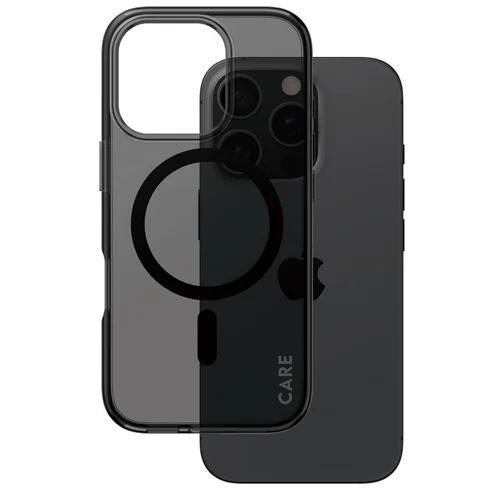 CARE by PanzerGlass Smokey Urban Combat Case MagSafe Apple iPhone 16 Pro - Zwart