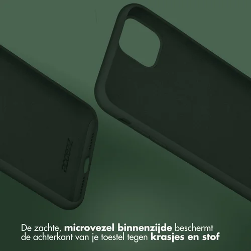 Accezz Liquid Silicone Backcover Samsung Galaxy A34 (5G) - Donkergroen