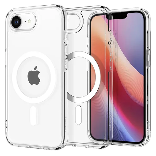 Spigen Ultra Hybrid Backcover MagSafe Apple iPhone 16e - Clear / White Spigen Ultra Hybrid Backcover MagSafe Apple iPhone 16e - Clear / White