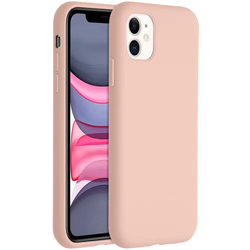 Accezz Liquid Silicone Backcover Apple iPhone 11 - Roze Accezz Liquid Silicone Backcover Apple iPhone 11 - Roze