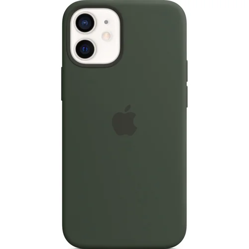 Silicone Backcover MagSafe Apple iPhone 12 Mini - Cypress Green Silicone Backcover MagSafe Apple iPhone 12 Mini - Cypress Green