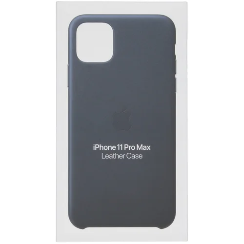 Leather Backcover Apple iPhone 11 Pro Max - Midnight Blue Leather Backcover Apple iPhone 11 Pro Max - Midnight Blue