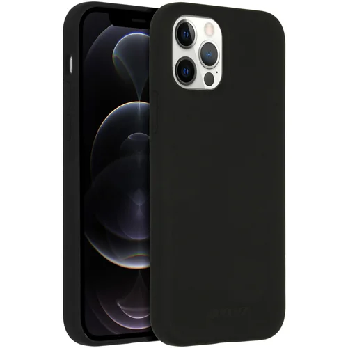 Accezz Liquid Silicone Backcover met MagSafe Apple iPhone 12 (Pro) - Zwart