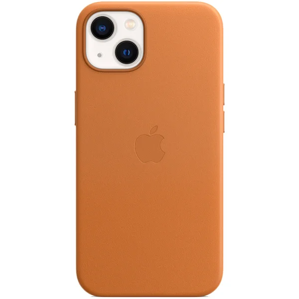 Leather Backcover MagSafe Apple iPhone 13 - Golden Brown