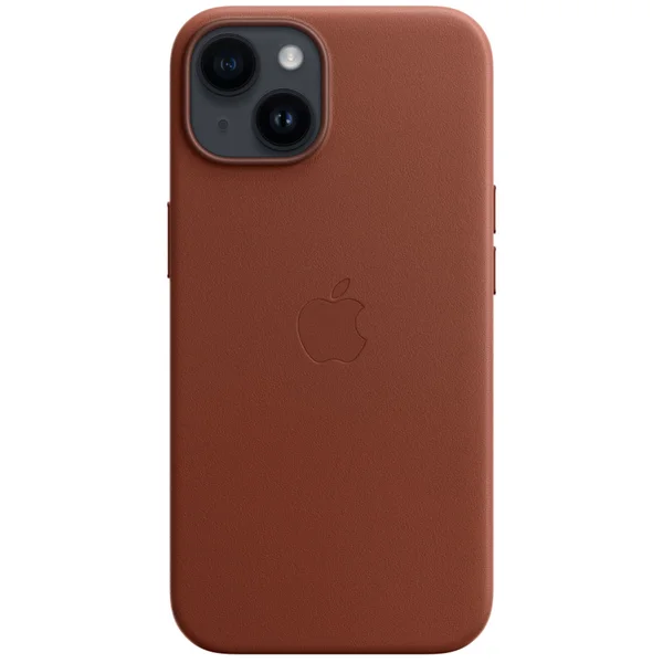 Leather Backcover MagSafe Apple iPhone 14 - Umber