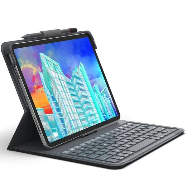ZAGG Messenger Folio 2 Keyboard Case Apple iPad 11 (2025) 11 inch A16 / iPad 10 (2022) 10.9 inch - QWERTY / NL - Charcoal Grey