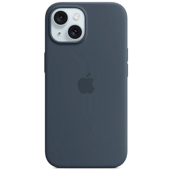 Silicone Backcover MagSafe Apple iPhone 15 - Storm Blue