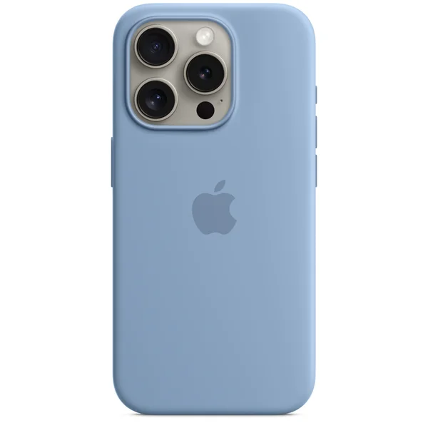 Silicone Backcover MagSafe Apple iPhone 15 Pro - Winter Blue Silicone Backcover MagSafe Apple iPhone 15 Pro - Winter Blue