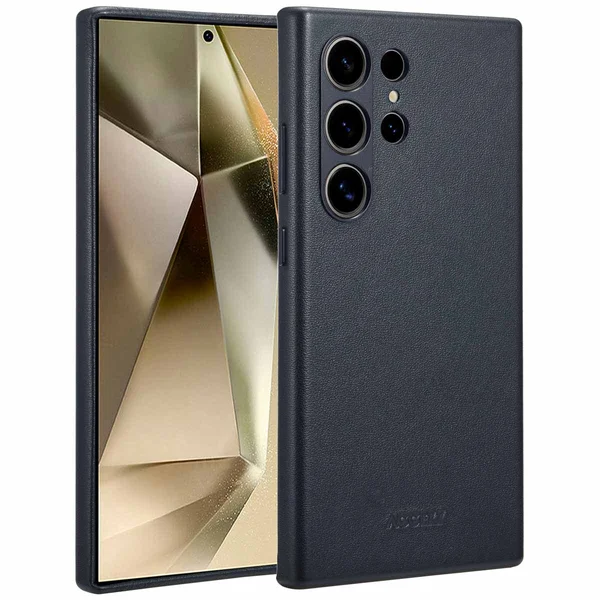 Accezz MagSafe Leather Backcover Samsung Galaxy S24 Ultra - Onyx Black Accezz MagSafe Leather Backcover Samsung Galaxy S24 Ultra - Onyx Black