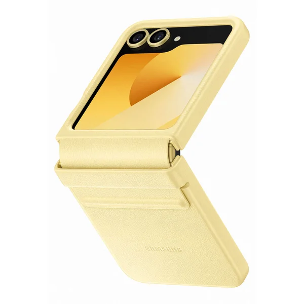 Originele KindSuit Vegan Leather Case Samsung Galaxy Z Flip 6 / Flip 7 FE - Yellow
